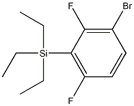 Silane, (3-bromo-2,6-difluorophenyl)triethyl- Struktur