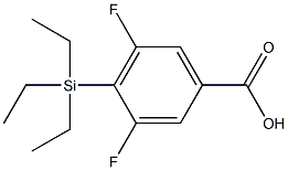 Benzoic acid, 3,5-difluoro-4-(triethylsilyl)- Structure