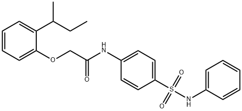 2-(2-butan-2-ylphenoxy)-N-[4-(phenylsulfamoyl)phenyl]acetamide Structure