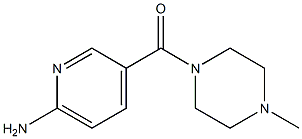 Piperazine, 1-[(6-amino-3-pyridinyl)carbonyl]-4-methyl- Struktur