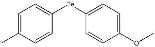 Benzene, 1-methoxy-4-[(4-methylphenyl)telluro]- Structure