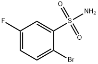 2-bromo-5-fluorobenzenesulfonamide Struktur