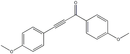 2-Propyn-1-one, 1,3-bis(4-methoxyphenyl)- 化学構造式
