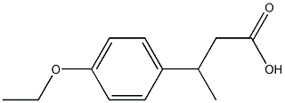 3-(4-乙氧基苯基)丁酸, 6555-32-4, 结构式