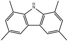 1,3,6,8-テトラメチル-9H-カルバゾール 化学構造式