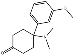 Cyclohexanone, 4-(dimethylamino)-4-(3-methoxyphenyl)- Structure
