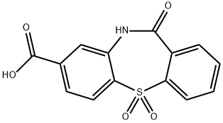 11-oxo-10,11-dihydrodibenzo[b,f][1,4]thiazepine-8-carboxylic acid 5,5-dioxide,656814-69-6,结构式