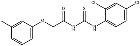 N-{[(2,4-dichlorophenyl)amino]carbonothioyl}-2-(3-methylphenoxy)acetamide,658069-64-8,结构式