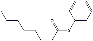 Octanethioic acid, S-phenyl ester Struktur
