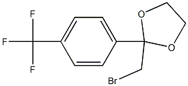 1,3-Dioxolane, 2-(bromomethyl)-2-[4-(trifluoromethyl)phenyl]- Structure