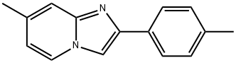 7-メチル-2-(4-メチルフェニル)イミダゾ[1,2-a]ピリジン 化学構造式