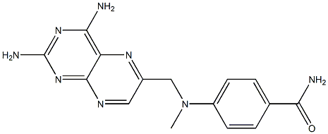 Benzamide, 4-[[(2,4-diamino-6-pteridinyl)methyl]methylamino]- Structure