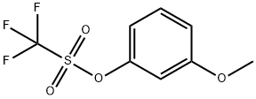 Methanesulfonic acid, trifluoro-, 3-methoxyphenyl ester Struktur