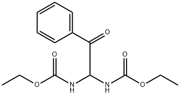 diethyl (2-oxo-2-phenylethane-1,1-diyl)dicarbamate Struktur