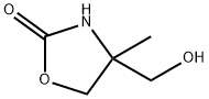 4-(羟甲基)-4-甲基-1,3-恶唑烷-2-酮 结构式