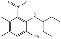 N2-(1-乙基丙基)-4,5-二甲基-3-硝基-1,2-苯二胺, 66382-22-7, 结构式