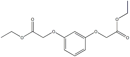 Acetic acid, 2,2'-[1,3-phenylenebis(oxy)]bis-, diethyl ester Structure