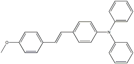 Benzenamine, 4-[(1E)-2-(4-methoxyphenyl)ethenyl]-N,N-diphenyl- Struktur