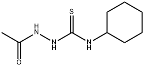 1-acetamido-3-cyclohexylthiourea Struktur