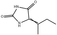 2,4-Imidazolidinedione,5-(1-methylpropylidene)- Structure