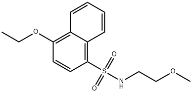 4-ethoxy-N-(2-methoxyethyl)naphthalene-1-sulfonamide Structure