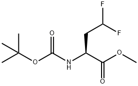 methyl (S)-2-((tert-butoxycarbonyl)amino)-4,4-difluorobutanoate Structure