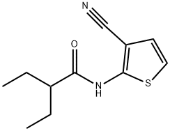 N-(3-cyanothiophen-2-yl)-2-ethylbutanamide Struktur