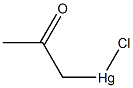 1-(氯汞)-2-丙酮,6704-27-4,结构式