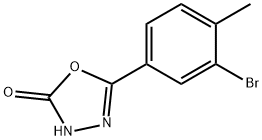 5-(3-bromo-4-methylphenyl)-3H-1,3,4-oxadiazol-2-one Struktur