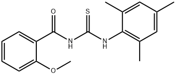 N-[(mesitylamino)carbonothioyl]-2-methoxybenzamide Structure