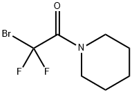 2-Bromo-2,2-difluoro-1-piperidin-1-yl-ethanone 化学構造式