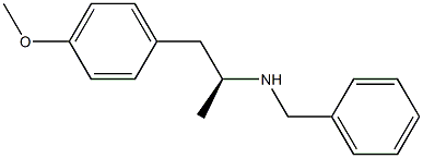 (S)-(-)-1-(4'-methoxyphenyl)-2-benzylaminopropane Structure