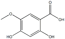 Benzoic acid, 2,4-dihydroxy-5-methoxy- 结构式
