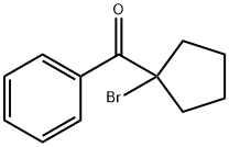 (1-溴环戊基)苯基甲酮,6740-66-5,结构式