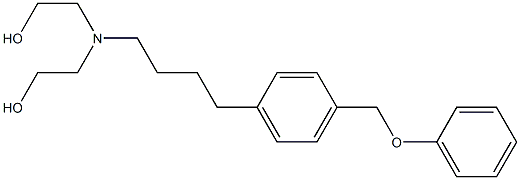 Ethanol, 2,2'-[[4-[4-(phenoxymethyl)phenyl]butyl]imino]bis- Structure