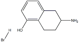 1-Naphthalenol, 6-amino-5,6,7,8-tetrahydro-, hydrobromide Structure