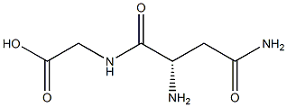 Glycine, N-L-asparaginyl- Structure