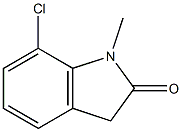 2H-Indol-2-one, 7-chloro-1,3-dihydro-1-methyl- Struktur