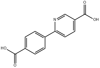 2-(4-羧基苯)-5-甲酸吡啶 结构式