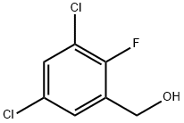 3,5-Dichloro-2-fluorobenzyl alcohol 结构式