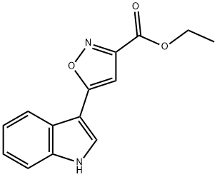 5-indol-3-yl-isoxazole-3-carboxylic acid ethyl ester Structure