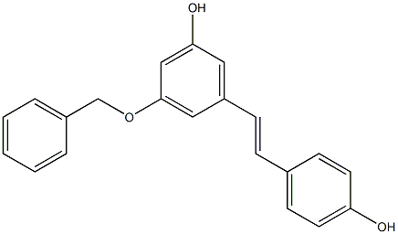 3-[(E)-2-(4-hydroxyphenyl)ethenyl]-5-phenylmethoxyphenol, 678149-02-5, 结构式