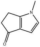 1-methyl-1H,4H,5H,6H-cyclopenta[b]pyrrol-4-one 结构式