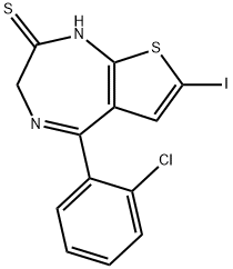 5-(2-chlorophenyl)-7-iodo-1H-thieno[2,3-e][1,4]diazepine-2(3H)-thione