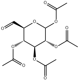 (3R,4S,5S,6S)-6-Formyltetrahydro-2H-pyran-2,3,4,5-tetrayl tetraacetate Struktur