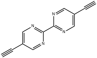 5,5′-ジエチニル-2,2′-ビピリミジン 化学構造式