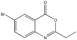 4H-3,1-Benzoxazin-4-one, 6-bromo-2-ethyl- Struktur