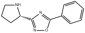 5-phenyl-3-pyrrolidin-2-yl-1,2,4-oxadiazole Struktur