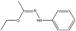 Ethanehydrazonic acid, N-phenyl-, ethyl ester Structure