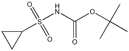 叔-丁基 N-(环丙磺酰)氨基甲酯, 681808-26-4, 结构式